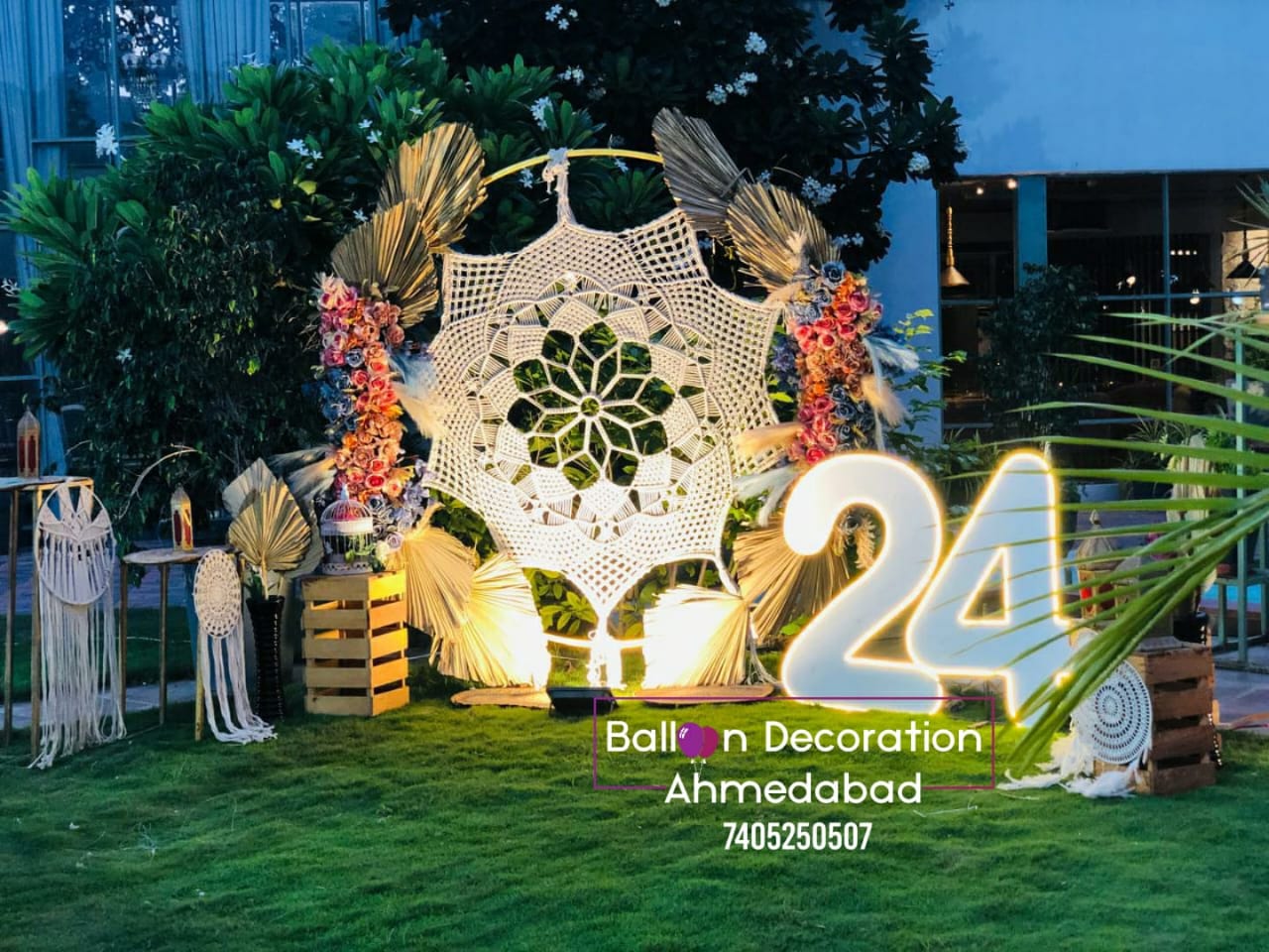 Happy Birthday Decoration for 24th year