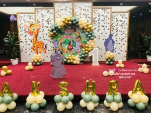 Happy Birthday Decoration first birthday jungle safari theme