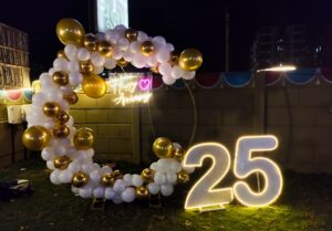 Happy 25th Anniversary Decoration