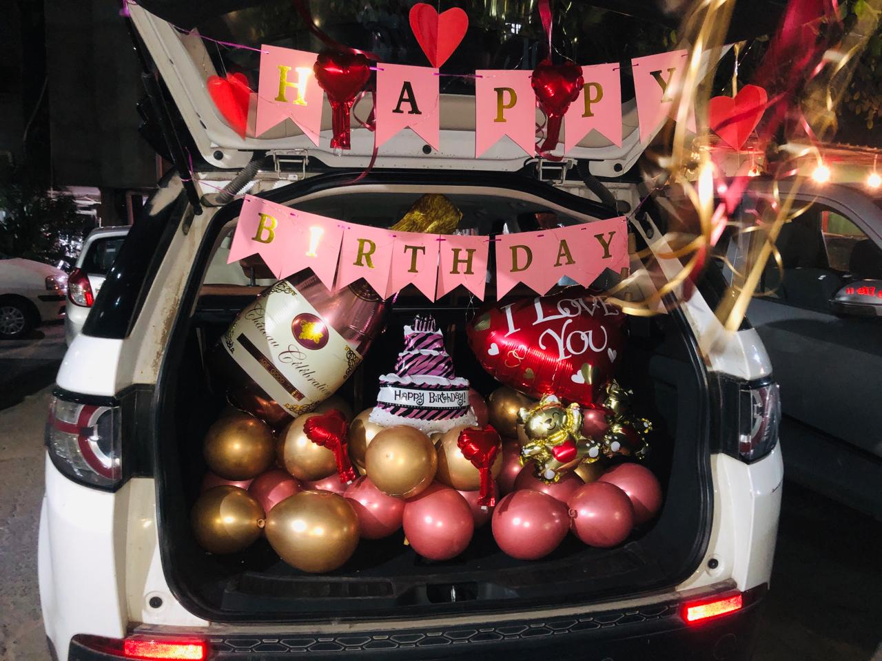 Happy Birthday Car decoration